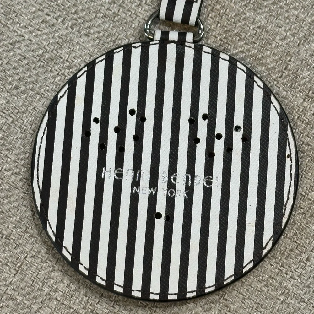 Henri Bendel Heart Smiley Face Key Fob/Bag Charm EUC